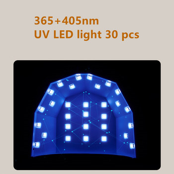 Λάμπα νυχιών UV LED για ωρίμανση όλων των βερνικιών νυχιών Λάμπα στεγνωτηρίου νυχιών με επαγγελματικά εργαλεία μανικιούρ με ανίχνευση κίνησης