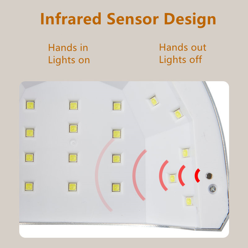 UV LED körömlámpa minden zselés körömlakkos körömszárító lámpa Motion Sensing professzionális manikűr szalon eszközzel