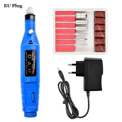 Elektromos körömfúró gépkészlet körömzselé eltávolítása gépi körömdíszítő eszközök készlet toll pedikűr körömreszelő csiszolószalagok