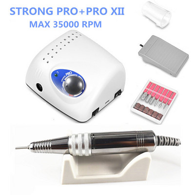 Új Strong 210 PRO XIII Körömfúró 65W 35000 Gépi Vágók Manikűr Elektromos Marás Manikűr Gép Lakk Körömreszelő