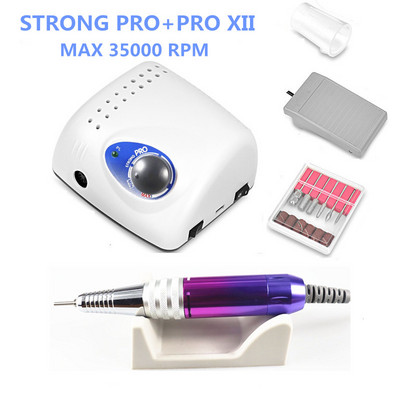Új Strong 210 PRO XIII Körömfúró 65W 35000 Gépi Vágók Manikűr Elektromos Marás Manikűr Gép Lakk Körömreszelő