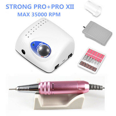 Új Strong 210 PRO XIII Körömfúró 65W 35000 Gépi Vágók Manikűr Elektromos Marás Manikűr Gép Lakk Körömreszelő