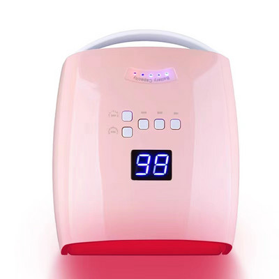 Atnaujinta 66 W įkraunama nagų lempa Belaidė gelinio lakavimo džiovintuvo manikiūro lempos LED lemputė nagams Belaidė nagų UV LED lempa