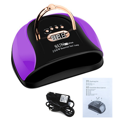 Uscător de unghii UV LED puternic cu 57 LED pentru uscarea tuturor lacurilor de unghii Manichiură cu uscare rapidă Temporizator pentru oje cu gel cu senzor automat Instrument de manichiură