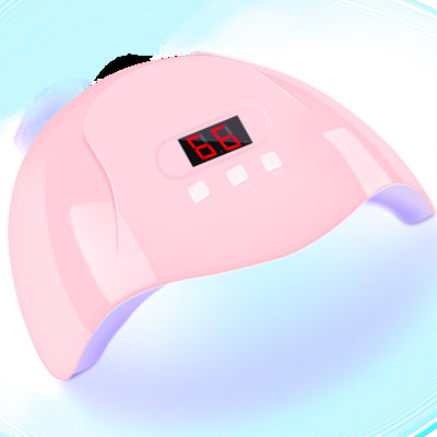 Uscător de unghii UV LED puternic cu 57 LED pentru uscarea tuturor lacurilor de unghii Manichiură cu uscare rapidă Temporizator pentru oje cu gel cu senzor automat Instrument de manichiură