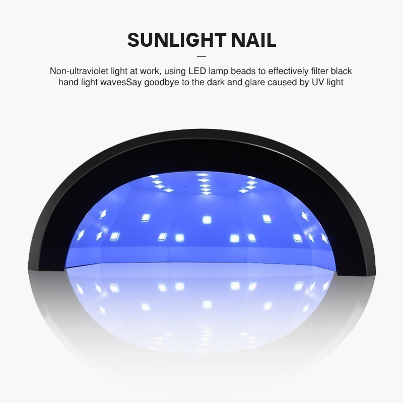 SUN1S Körömszárító UV LED lámpa 48W Manikűrhöz 30 LED Szárító Köröm Gél Lakk Ice Köröm Lámpa 4 Időzítő LCD kijelzővel Köröm Szerszámok