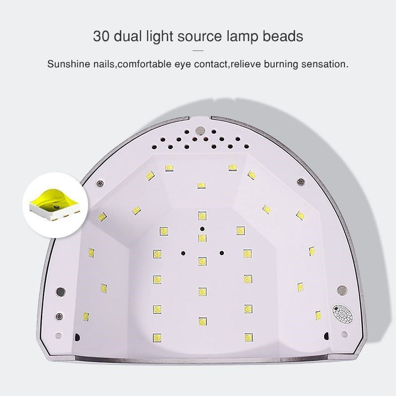 SUN1S Körömszárító UV LED lámpa 48W Manikűrhöz 30 LED Szárító Köröm Gél Lakk Ice Köröm Lámpa 4 Időzítő LCD kijelzővel Köröm Szerszámok