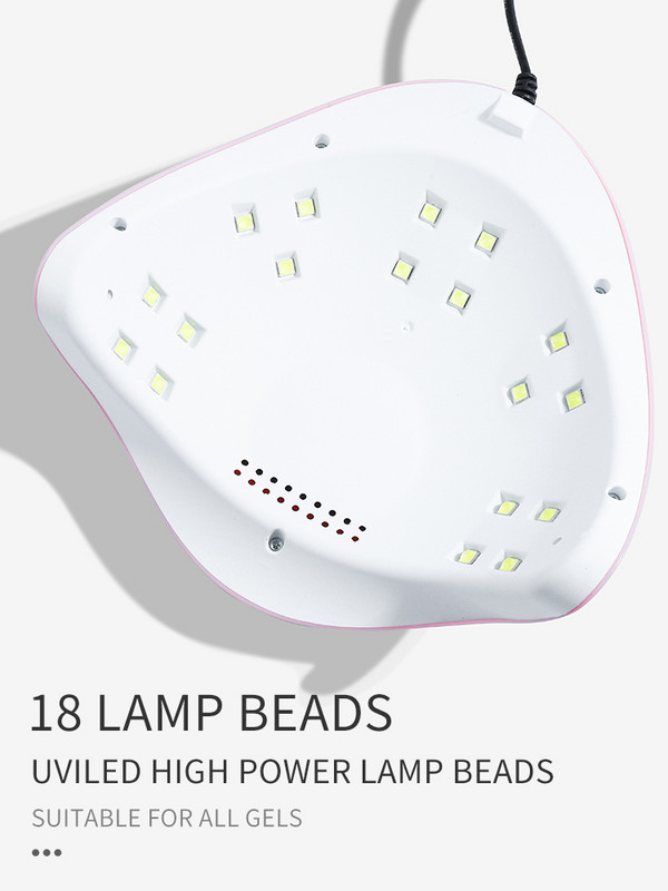 UV LED lempos nagų džiovintuvas, nešiojamas UV šviesoje kietėjantis nagų lako gelio infraraudonųjų spindulių jutiklis, profesionalus nagų dailės manikiūro įrankis