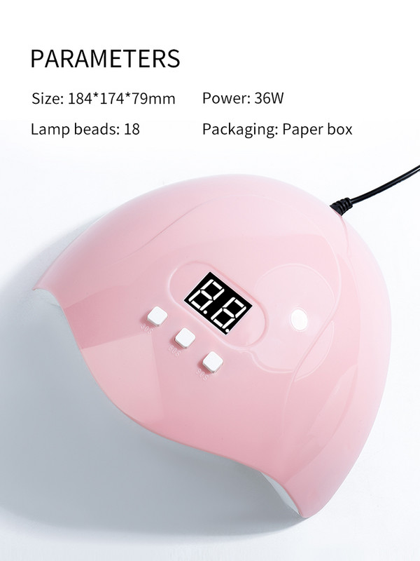 UV LED lempos nagų džiovintuvas, nešiojamas UV šviesoje kietėjantis nagų lako gelio infraraudonųjų spindulių jutiklis, profesionalus nagų dailės manikiūro įrankis