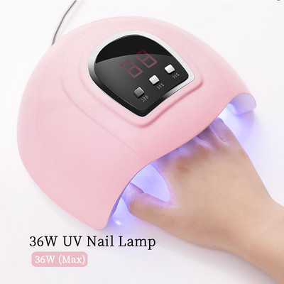 72W/48W Stroj za sušenje noktiju LED svjetiljka za nokte USB prijenosni UV kabel za manikuru UV lampa za kućnu upotrebu za sušenje geliranih noktiju