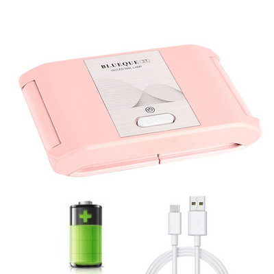 Mini sulankstoma įkraunama lempa nagams džiovinti 36W UV LED lempa manikiūrui gelinio nagų lako džiovinimo mašina nagų salono įranga