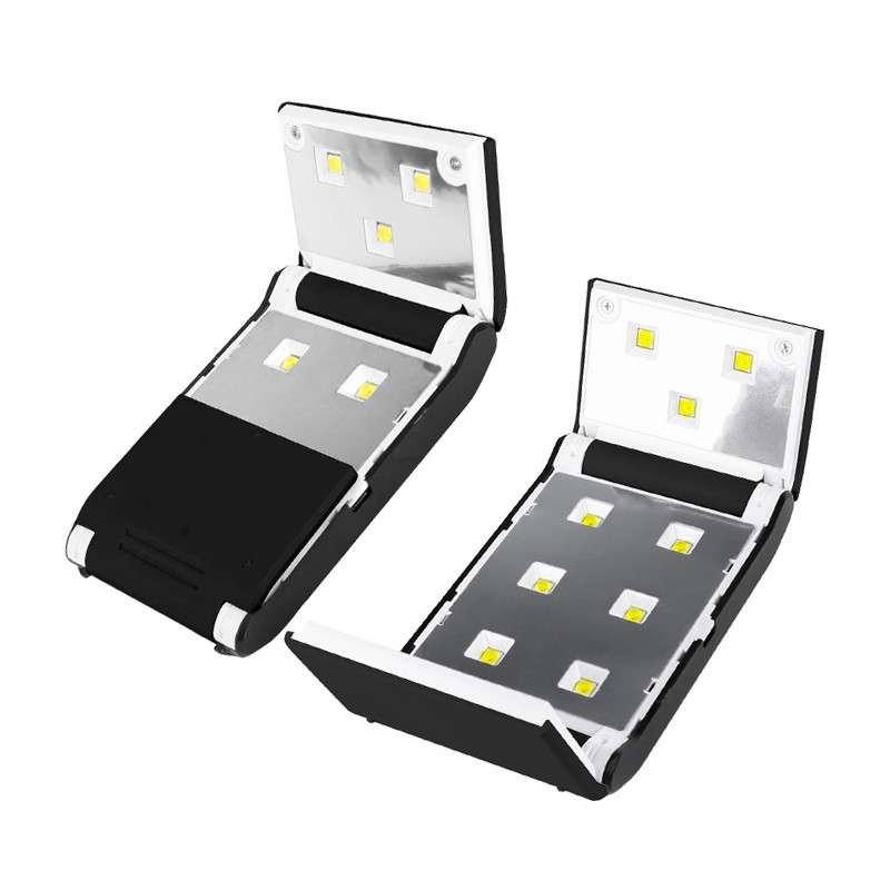 Mini sulankstoma įkraunama lempa nagams džiovinti 36W UV LED lempa manikiūrui gelinio nagų lako džiovinimo mašina nagų salono įranga