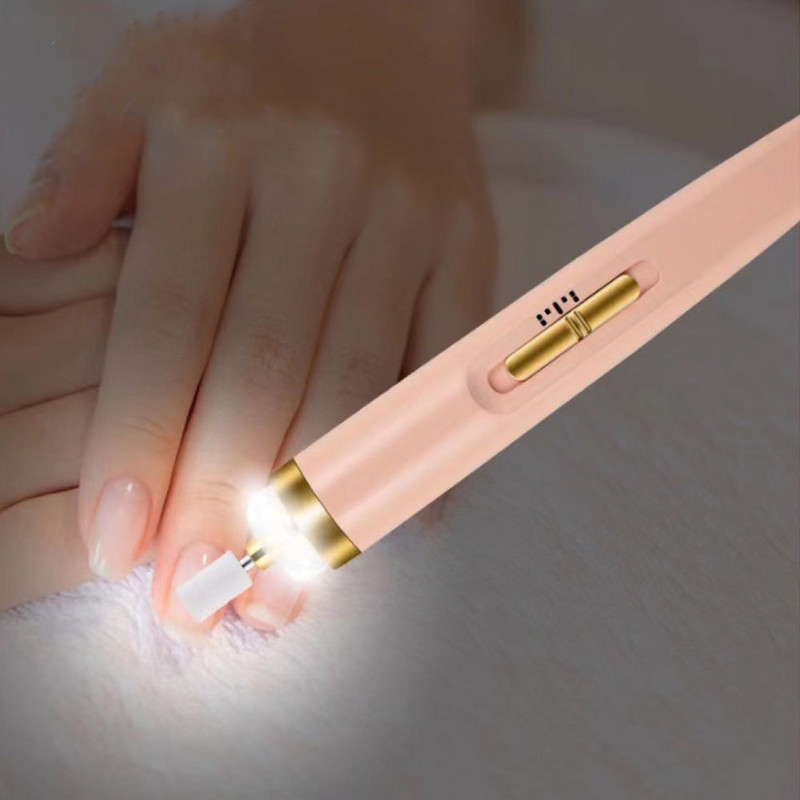 Електрическа бормашина за нокти Шлифовъчна машина за маникюр за нокти Фреза за маникюр със светлинна художествена писалка Инструменти за премахване на гел 24 часа Бърза доставка