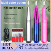 Slefuitor electric de găurit pentru unghii Mașină de manichiură pentru unghii Moara pentru manichiură cu instrumente de pix de artă ușoare pentru îndepărtarea gelului, livrare rapidă 24 de ore