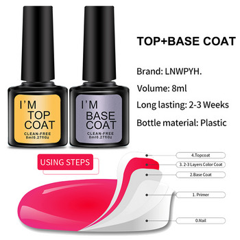 Σετ μανικιούρ με λάμπα νυχιών 36W UV Nail Gel Polish Kit 27/18/9/3 Colors Σετ Gel Polish Semi Permanent Varnish Nail Art Tools Tools