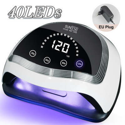 UV LED nagų džiovintuvas manikiūrui UV gelinis lakas greitai džiūstanti nagų lempa su išmaniuoju jutikliu profesionaliam salono naudojimui nagų dailės įranga