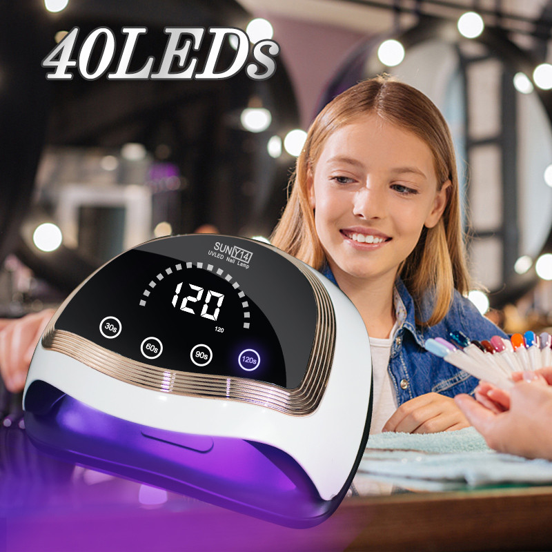 UV LED nagų džiovintuvas manikiūrui UV gelinis lakas greitai džiūstanti nagų lempa su išmaniuoju jutikliu profesionaliam salono naudojimui nagų dailės įranga