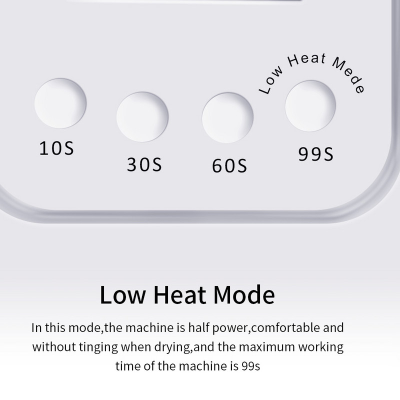 72 W naujas UV LED nagų lempos nagų džiovintuvas, skirtas manikiūrui džiovinti visą nagų laką su laikmačio automatiniu jutikliu LED laiko ekranu