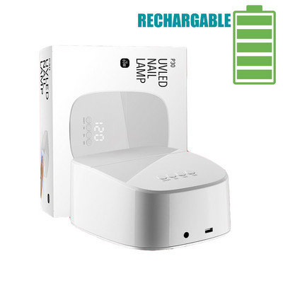 Безжична LED лампа за нокти UV 60W акумулаторна 8000mAH безжична гел лампа сушилня за нокти лак за къдрене лампа за всички гел лакове за нокти