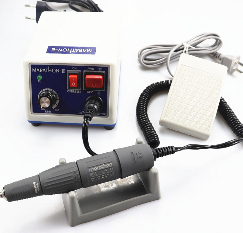 45K Ново пристигане STRONG 210 MARATHON N3 H37LN наконечник 65W 45000rpm Бормашини за нокти Маникюр Машина за педикюр Електрическа пила Комплект битове