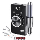 Nagų gręžimo mašina 35000 RPM įkraunama belaidė manikiūro mašina nagams Importo variklis Profesionalus elektrinis nagų šlifuoklis