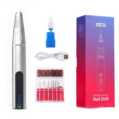 30000 RPM belaidė elektrinė nagų gręžimo mašina Profesionalus šlifuoklis nagams Įkraunamas manikiūro rašiklis pedikiūrui, geliniam poliravimui