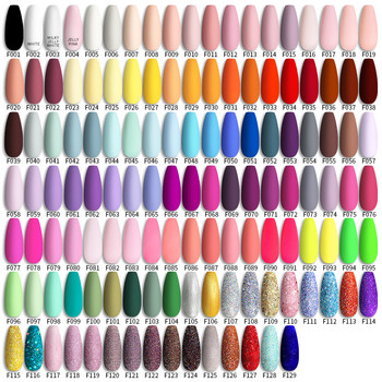 Σετ βερνικιού νυχιών LILYCUTE 129 Colors Glitter Semi Permanent Hybrid Gel Varnish Base Top Coat Soak Off UV LED DIY Nail Art Kit