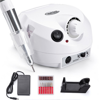 Naujas rankinis instrumentas 35000 RPM elektrinis nagų gręžimo staklių rinkinys Elektrinis manikiūro staklių rinkinys Priedų pedikiūro rinkinys Ceram