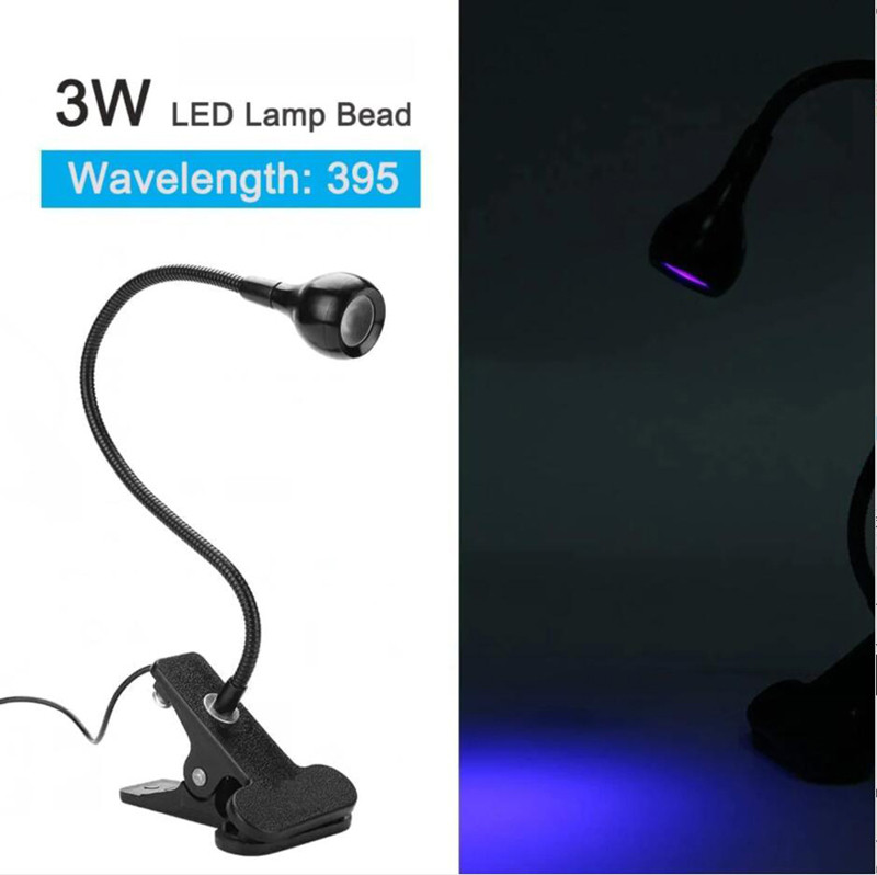 Mini Nail LED lempa Nagų džiovintuvas Dirbtiniai nagų UV klijai Led Clip-On Lanksti kietėjanti lempa Greitai džiūstanti nagų lempa 360° Lenkstanti stalinė lempa