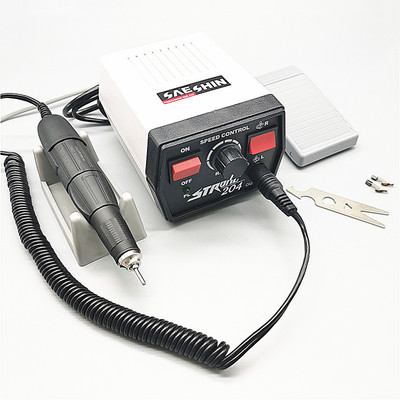 65W Stiprus 204 valdymo blokas 35000RPM 30V Stiprus 210102L Mikrovariklis Rankinis įrankis Elektrinis manikiūro aparatas Nagų gręžimo pjaustytuvų rinkinys