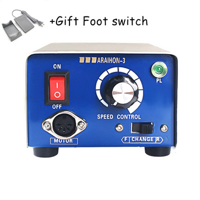 „Marathon“ valdymo dėžutė, skirta stipriam 210 105 l mikro varikliui Rankinis instrumentas 65 W manikiūro pedikiūro mašina elektrinis nagų gręžimo pedalo įrankis