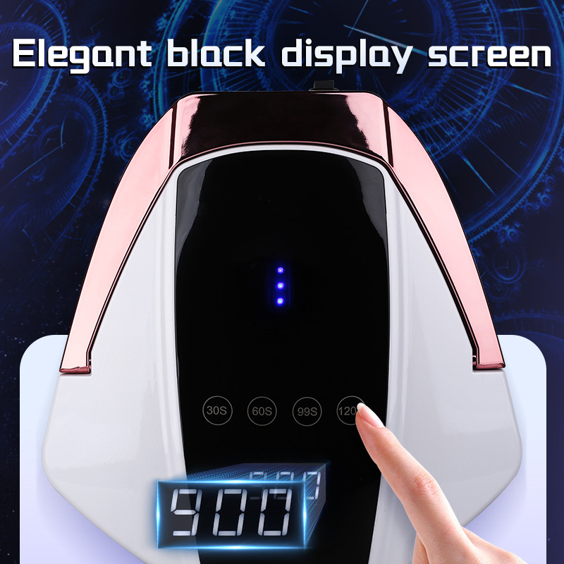 Belaidis įkraunamas su 96 W UV LED lempos nagų džiovintuvu Greitai džiūstantis manikiūro pedikiūras