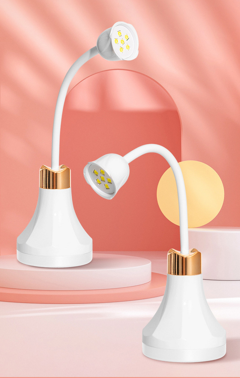 Naujas 18W mini nagų džiovintuvas UV LED lempa sulankstoma įkraunama 360° besisukanti rankena greita gelinė nagų lemputė, skirta pasidaryk pats namų salono manikiūrui