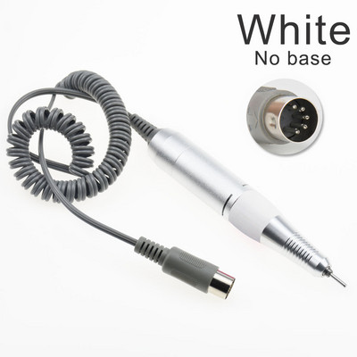 Pro 35000RPM nagų gręžimo mašina nerūdijančio plieno rankena Balta rožinė juoda 3 spalvų pasirinkimo aksesuaras nagų dailės įrankis