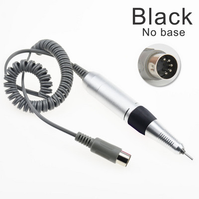 Pro 35000RPM nagų gręžimo mašina nerūdijančio plieno rankena Balta rožinė juoda 3 spalvų pasirinkimo aksesuaras nagų dailės įrankis