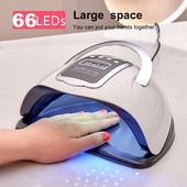 66LEDs Körömszárító UV LED-es körömlámpa a szárításhoz Köröm Gél Lakk Hordozható Design Motion Sensing Professzionális Manikűr Szalon