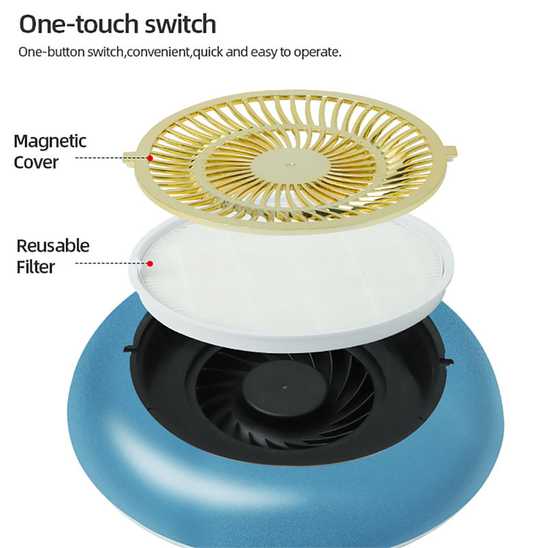 2 viename elektriniai nagai 60 W 35000 RPM nagų grąžtas su nagų dulkių surinkėju, daugkartinio naudojimo filtru Elektrinis manikiūro aparatas nagams