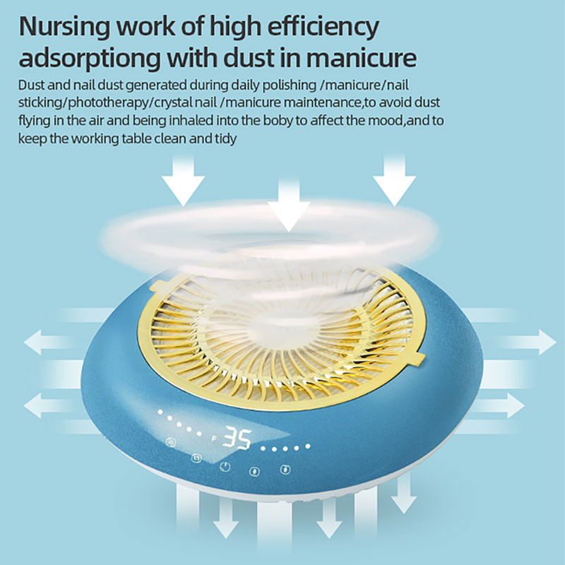 2 viename elektriniai nagai 60 W 35000 RPM nagų grąžtas su nagų dulkių surinkėju, daugkartinio naudojimo filtru Elektrinis manikiūro aparatas nagams