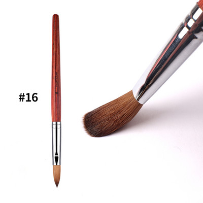 „Fingerqueen“ raudonmedžio nagų šepetėlis „Kolinsky UV Gel Carving Pen“ „pasidaryk pats“ nagų dailės dizaino piešimo krištolo rašiklio įrankis