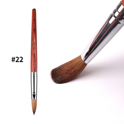 „Fingerqueen“ raudonmedžio nagų šepetėlis „Kolinsky UV Gel Carving Pen“ „pasidaryk pats“ nagų dailės dizaino piešimo krištolo rašiklio įrankis