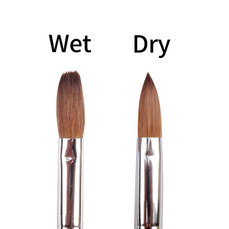 „Fingerqueen“ raudonmedžio nagų šepetėlis „Kolinsky UV Gel Carving Pen“ „pasidaryk pats“ nagų dailės dizaino piešimo krištolo rašiklio įrankis