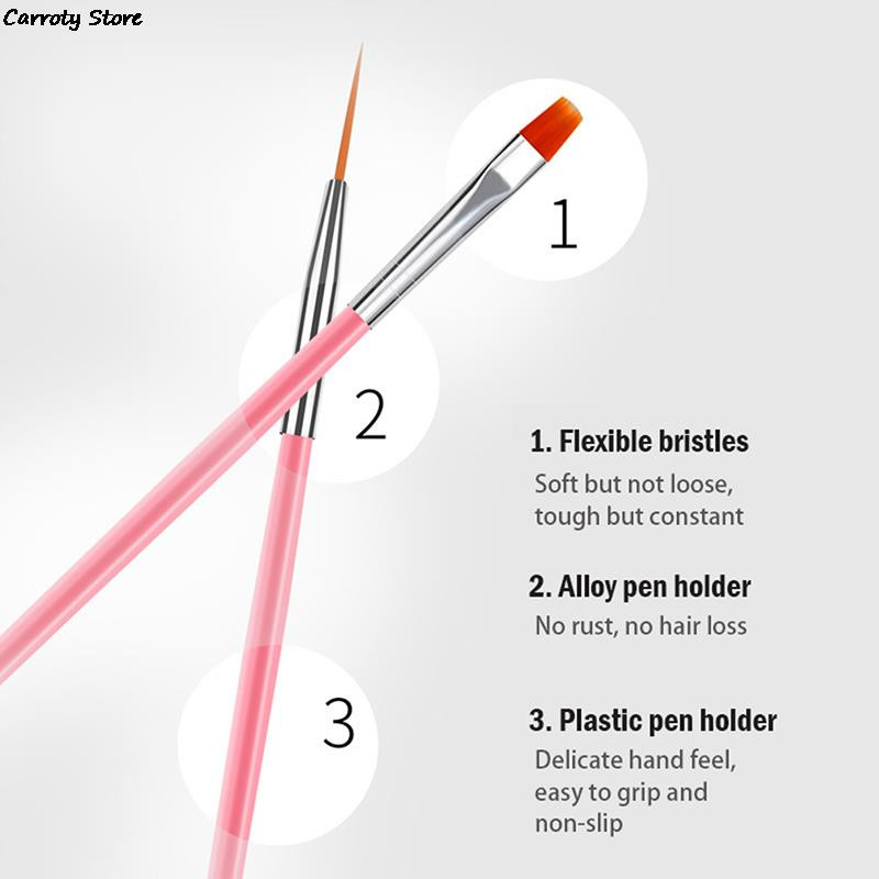 15 vnt Profesionalus nagų dailės šepetėlių rinkinys manikiūrui Kalnų krištolo akrilo dažų šepetėlių rinkinys UV gelio lako nagų pamušalo rašiklio gradientas