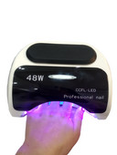 48W CCFL nagų lempa spiralinis vamzdelis lako džiovintuvas siūlų vamzdeliai lempa nagų gelis kietėjantis šviesus LED karoliukai klijai kietinti manikiūrą