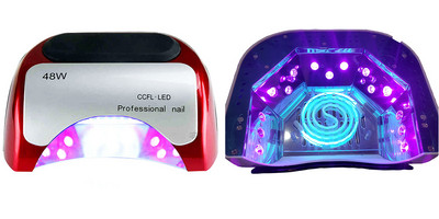 48W CCFL nagų lempa spiralinis vamzdelis lako džiovintuvas siūlų vamzdeliai lempa nagų gelis kietėjantis šviesus LED karoliukai klijai kietinti manikiūrą