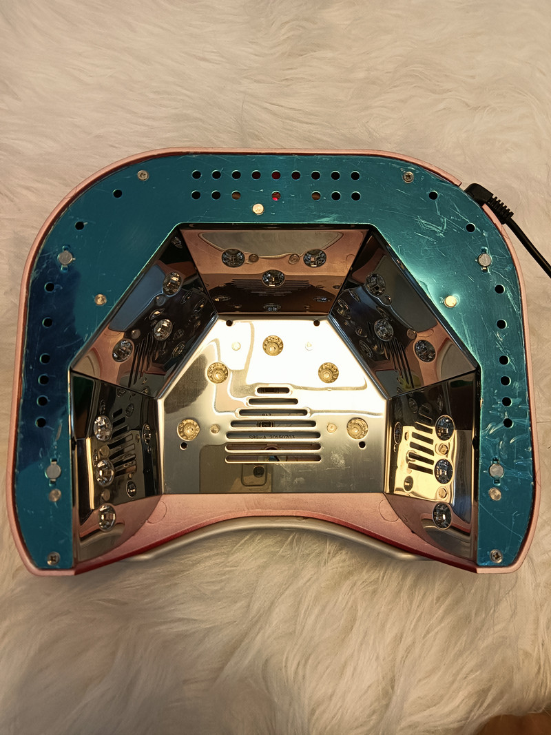 48W CCFL nagų lempa spiralinis vamzdelis lako džiovintuvas siūlų vamzdeliai lempa nagų gelis kietėjantis šviesus LED karoliukai klijai kietinti manikiūrą