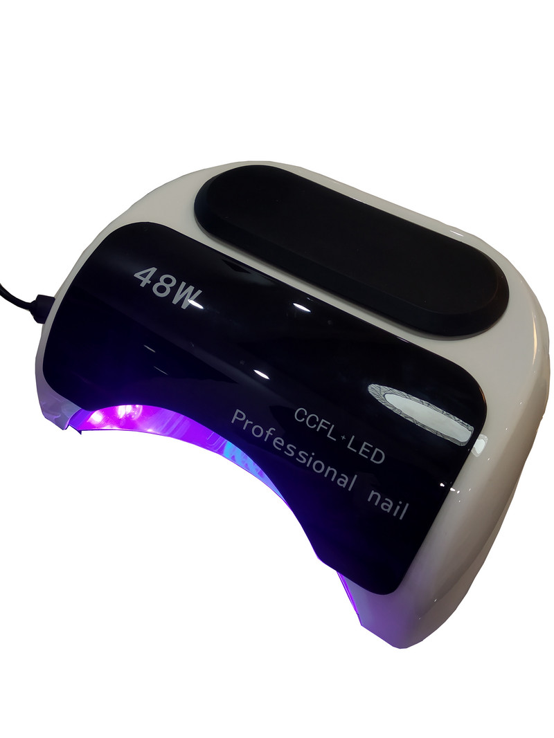 48W CCFL nagų lempa spiralinis vamzdelis lako džiovintuvas siūlų vamzdeliai lempa nagų gelis kietėjantis šviesus LED karoliukai klijai kietinti manikiūrą