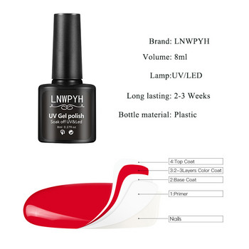 Σετ μανικιούρ Επιλέξτε 12/10 Χρώματα Gel Polish Base Top Coat Nail Kit 24w/54w Uv Led Lamp Electric Handle Manicure Nail Art Σετ