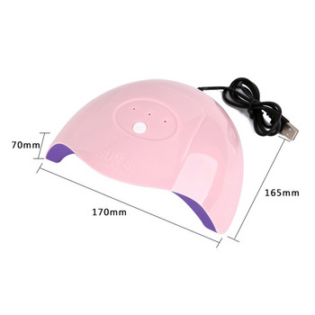 Mobray USB LED UV Lamp for Nail Portable 36W Nail dryer machine with 3 Gear Timer Home Use Mini Nail Drying Lamp