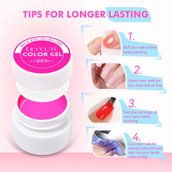 LILYCUTE 48Colors/Σετ Gel Βερνίκι νυχιών Πολύχρωμο Σετ Βερνίκια Ζωγραφικής Gel Ημιμόνιμο Soak Off Nail Art Drawing Gel Polish