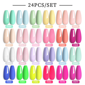 Σετ LILYCUTE 16 τμχ Color Nail Gel Polish Σετ με UV Lamp Dryer Professional All For Manicure Need Base Top Coat Nail Art Kit